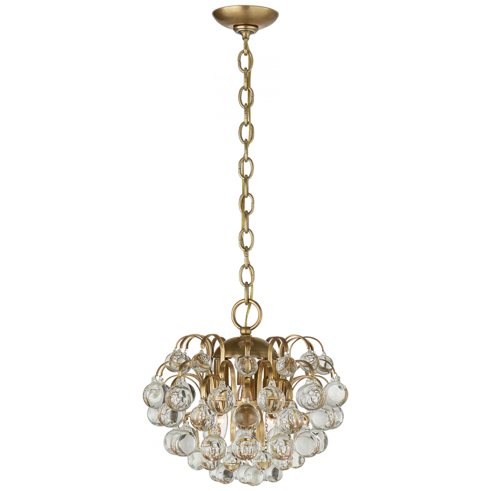 Visual Comfort Signature Bellvale Chandelier Hand-Rubbed Antique Brass