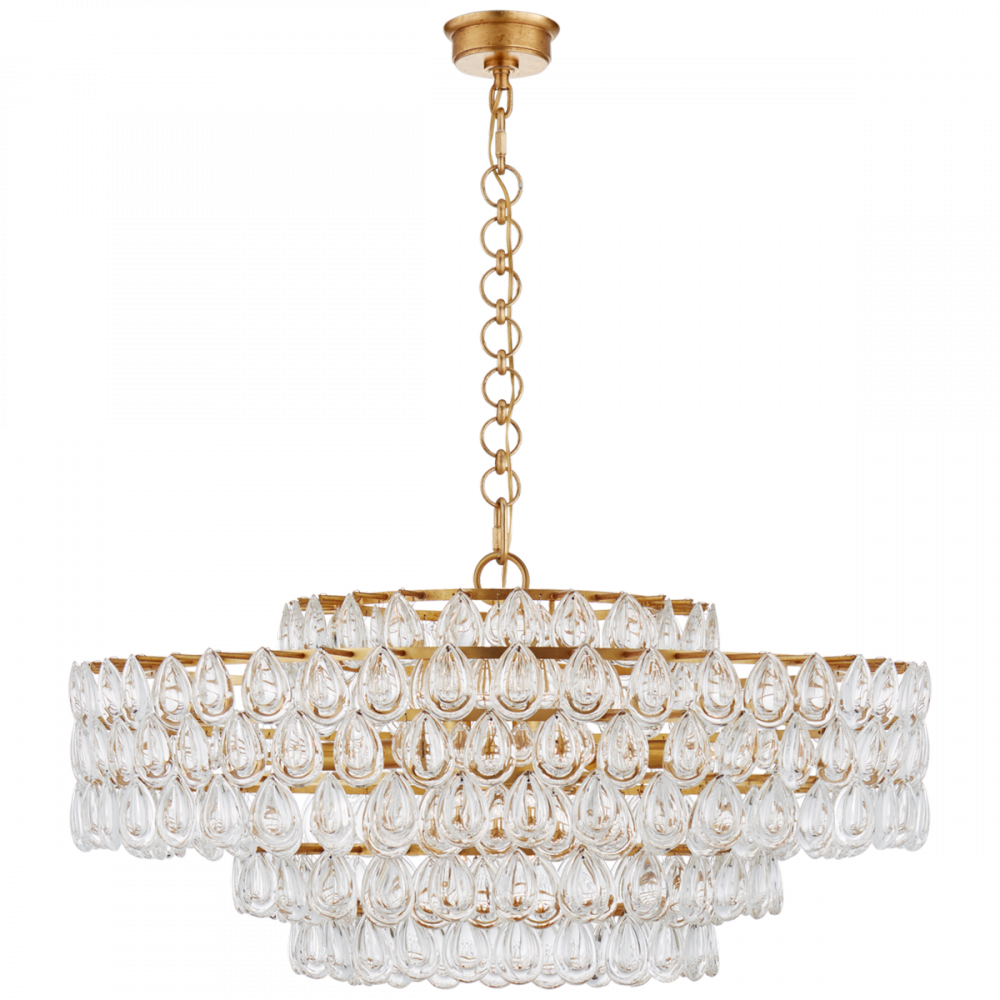 Visual Comfort Signature Liscia Chandelier Gild