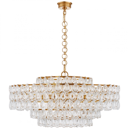 Visual Comfort Signature Liscia Chandelier Gild