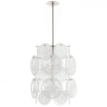 Visual Comfort Signature Loire Barrel Chandelier Polished Nickel