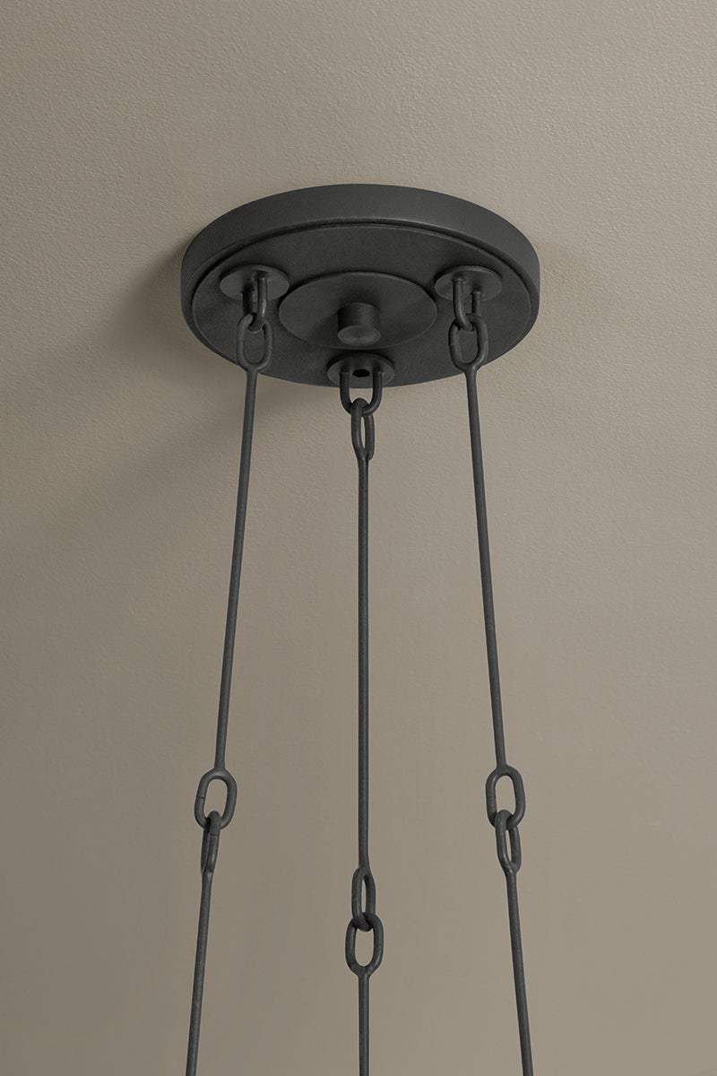 Troy Arturo Chandelier Textured Bronze with Highlight Detail 4