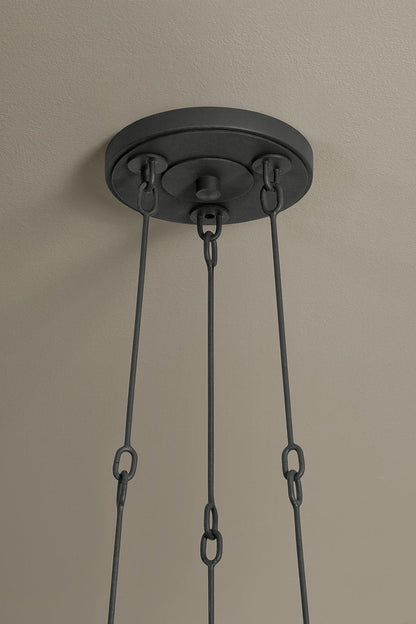 Troy Arturo Chandelier Textured Bronze with Highlight Detail 4