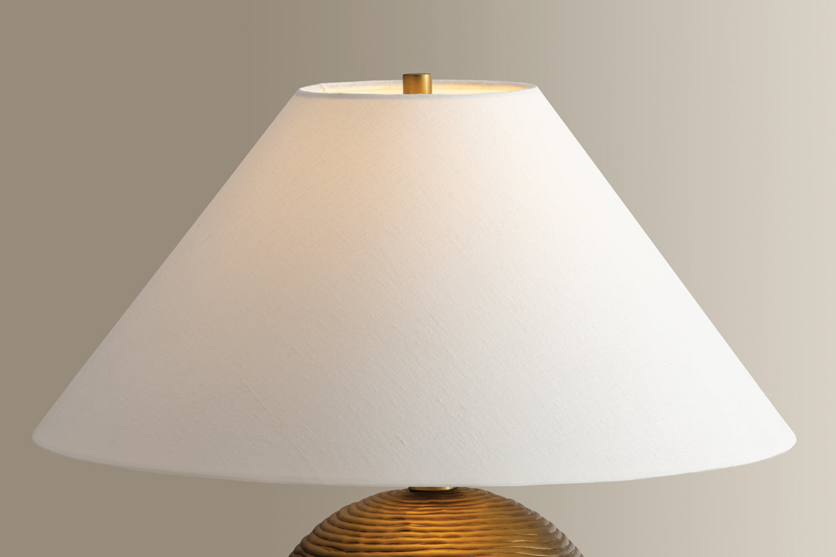 Troy Arvin Table Lamp Patina Brass Detail 4