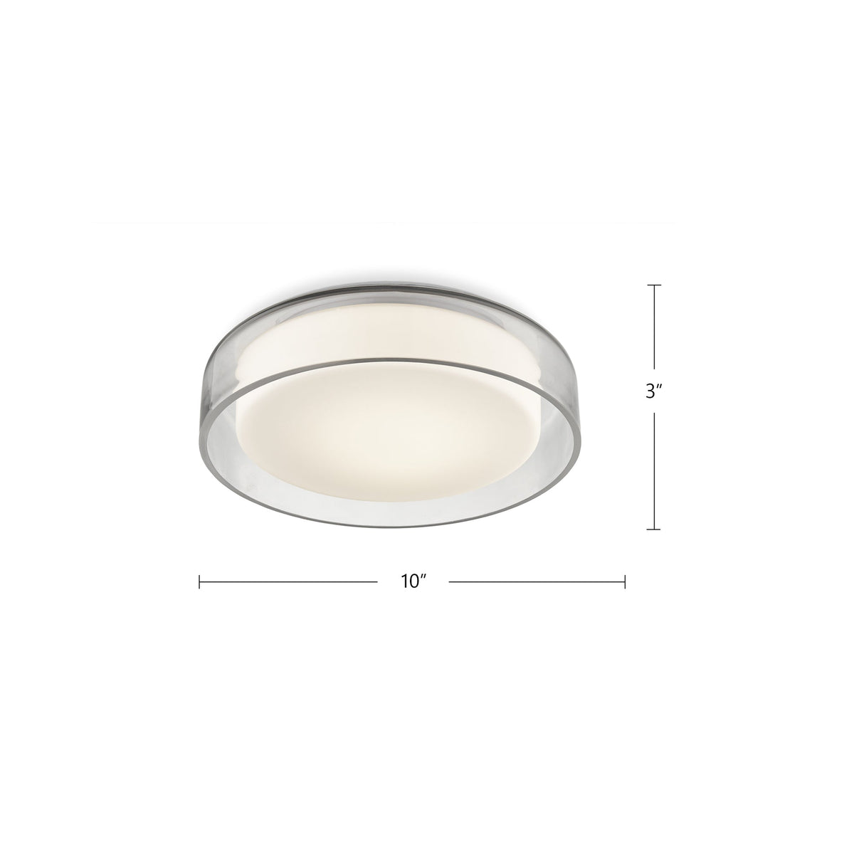 Aston 10" LED Flush Mount