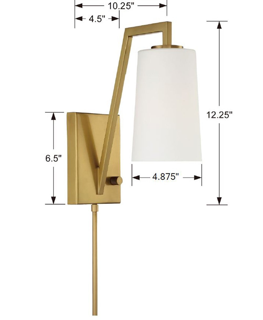 Crystorama Avon Task Light Polished Nickel