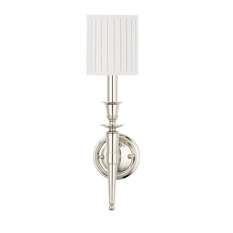Hudson Valley Abington Wall Sconce Polished Nickel