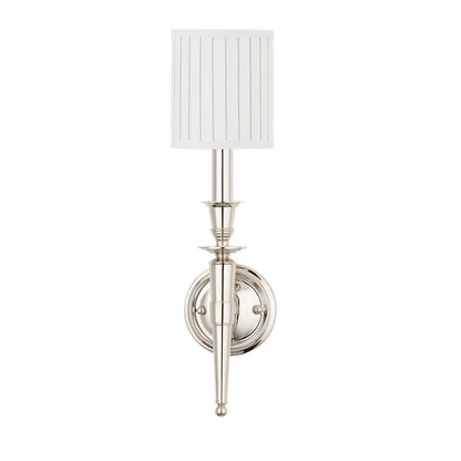 Hudson Valley Abington Wall Sconce Polished Nickel