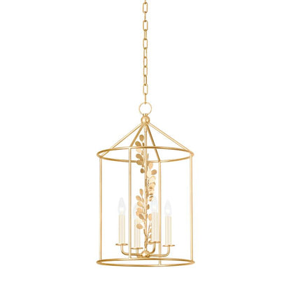 Troy Adrienne Lantern Vintage Gold Leaf