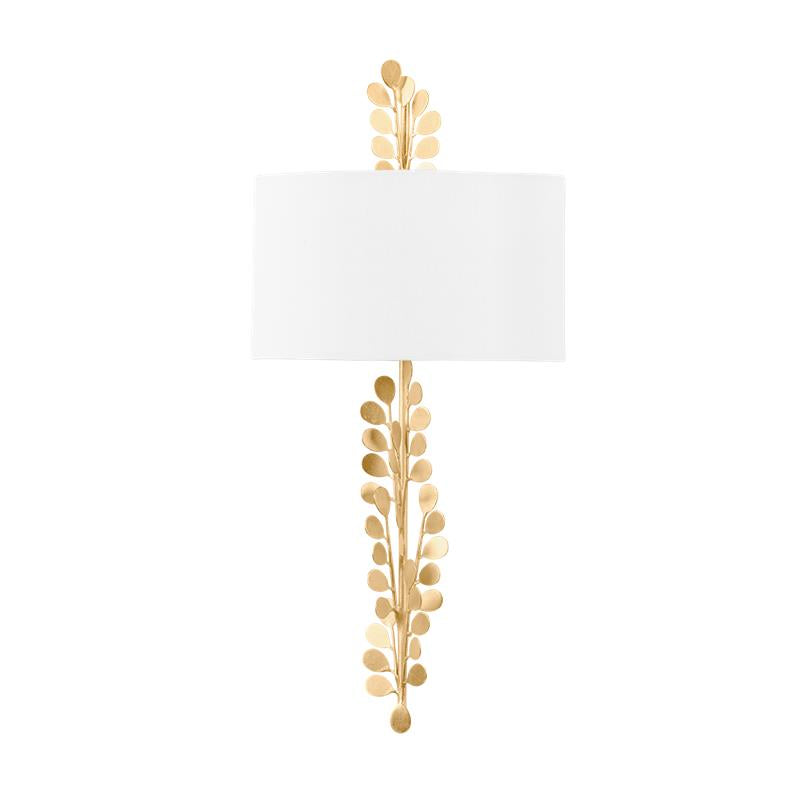 Troy Adrienne Wall Sconce Vintage Gold Leaf