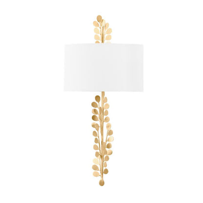 Troy Adrienne Wall Sconce Vintage Gold Leaf