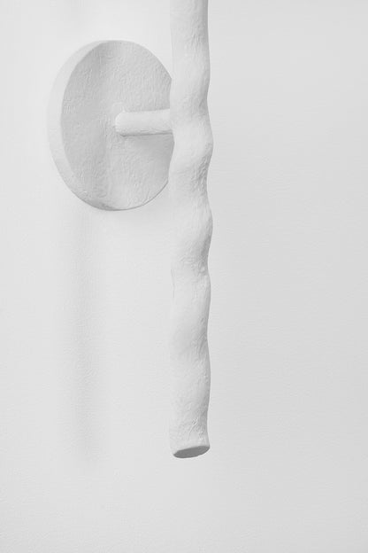 Troy Alvaro Wall Sconce Gesso White Detail 2