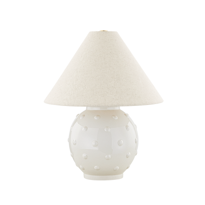 Mitzi by Hudson Valley Lighting Annabelle Table Lamp, 1-Light, Aged Brass, 18"H (HL766201-AGB/CGI 608XF33) Aged Brass