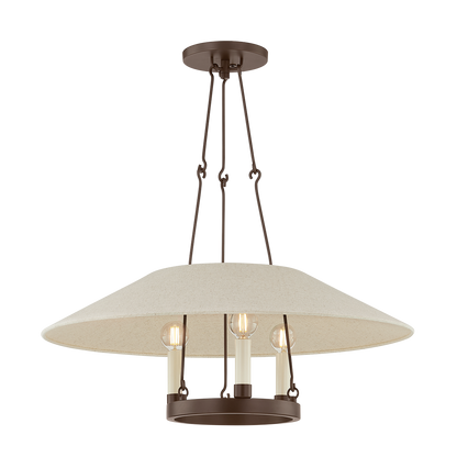 Troy Archive Chandelier Patina Brass
