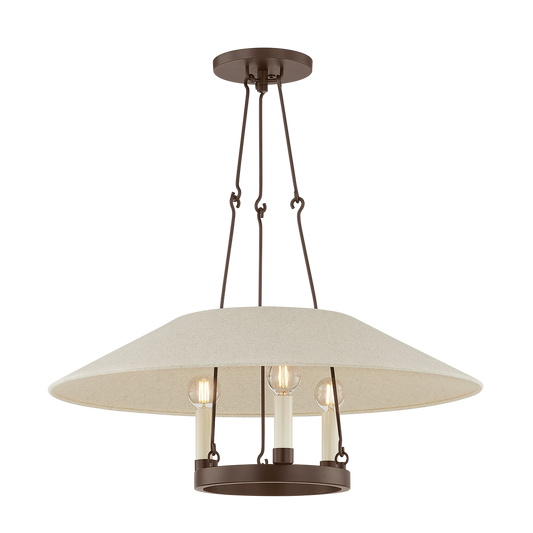 Troy Archive Chandelier Patina Brass