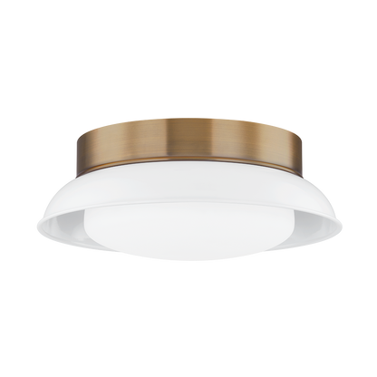 Troy Arnie Flush Mount Patina Brass