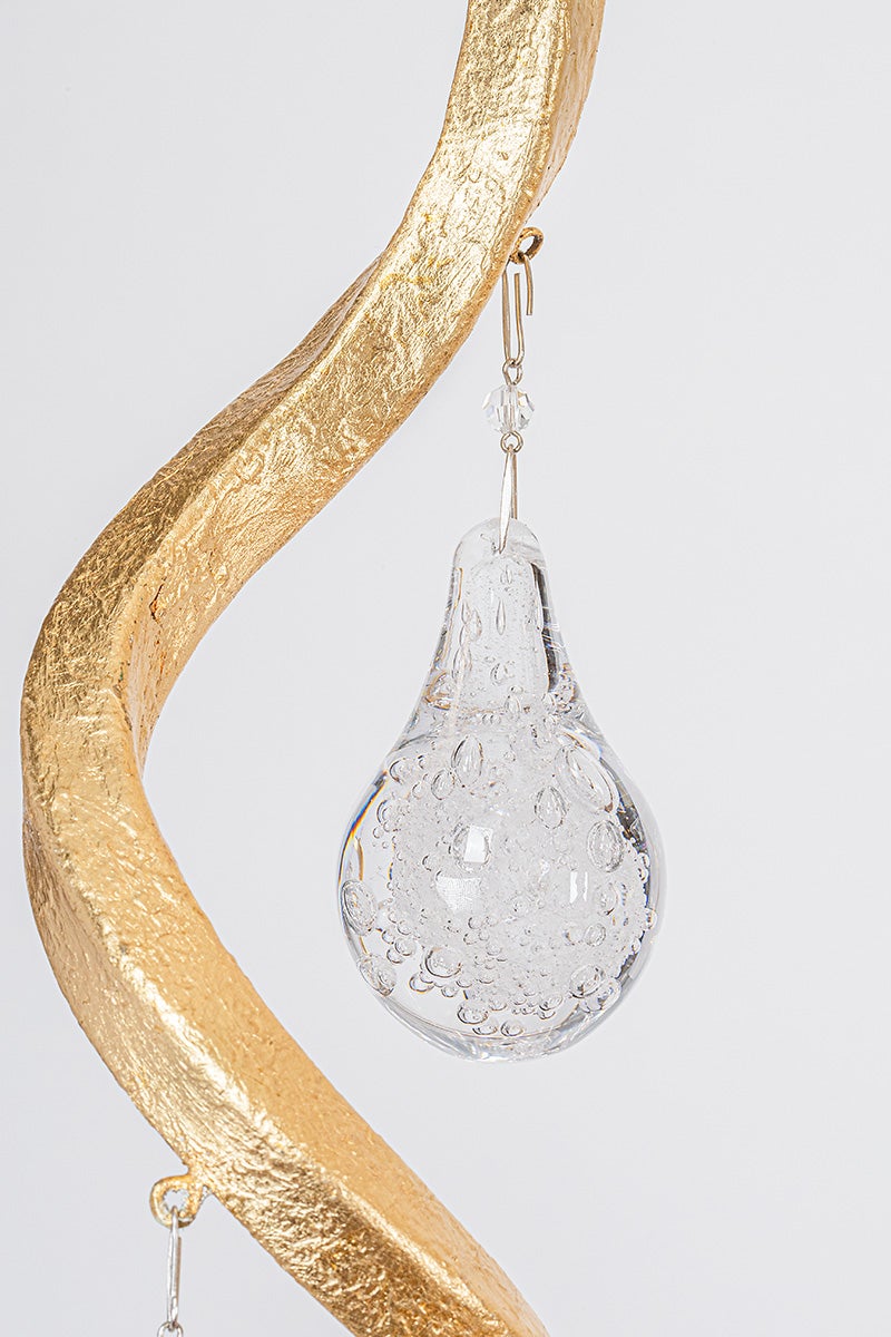 Corbett Aveline Chandelier Gold Leaf Detail 3