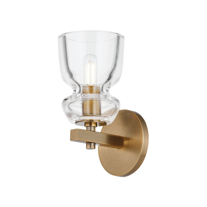 Troy Trey Wall Sconce Patina Brass