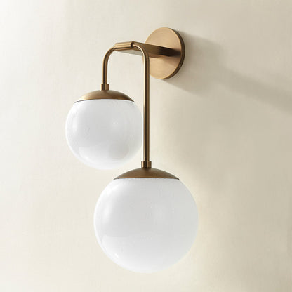 Troy Brogan Wall Sconce Patina Brass Detail 1