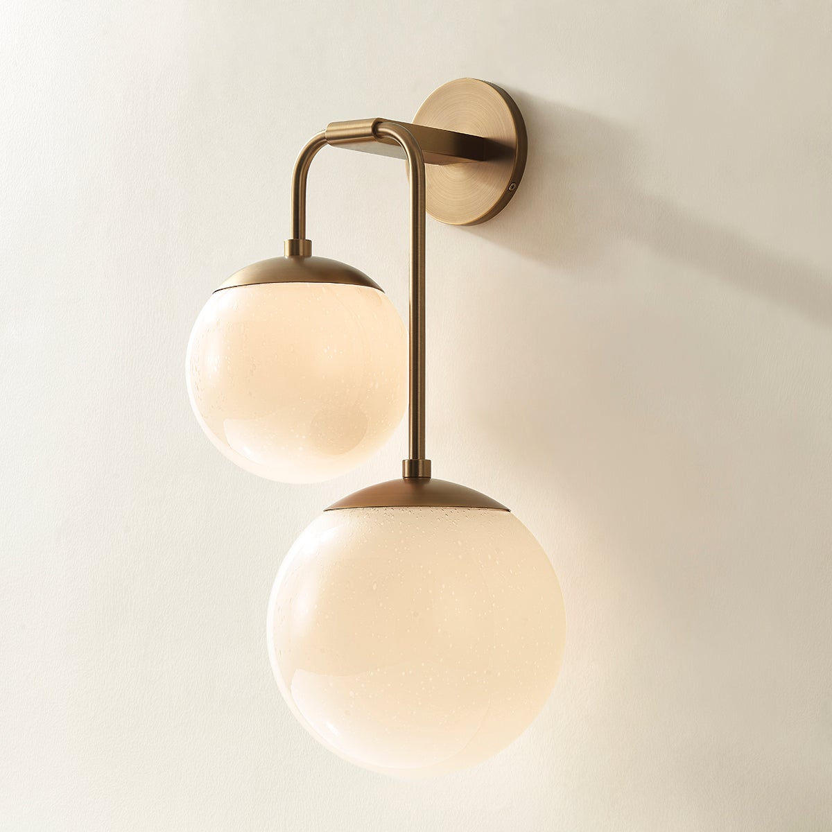Troy Brogan Wall Sconce Patina Brass Detail 2