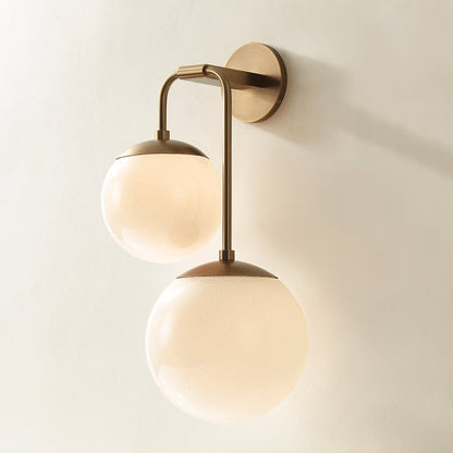Troy Brogan Wall Sconce Patina Brass Detail 2