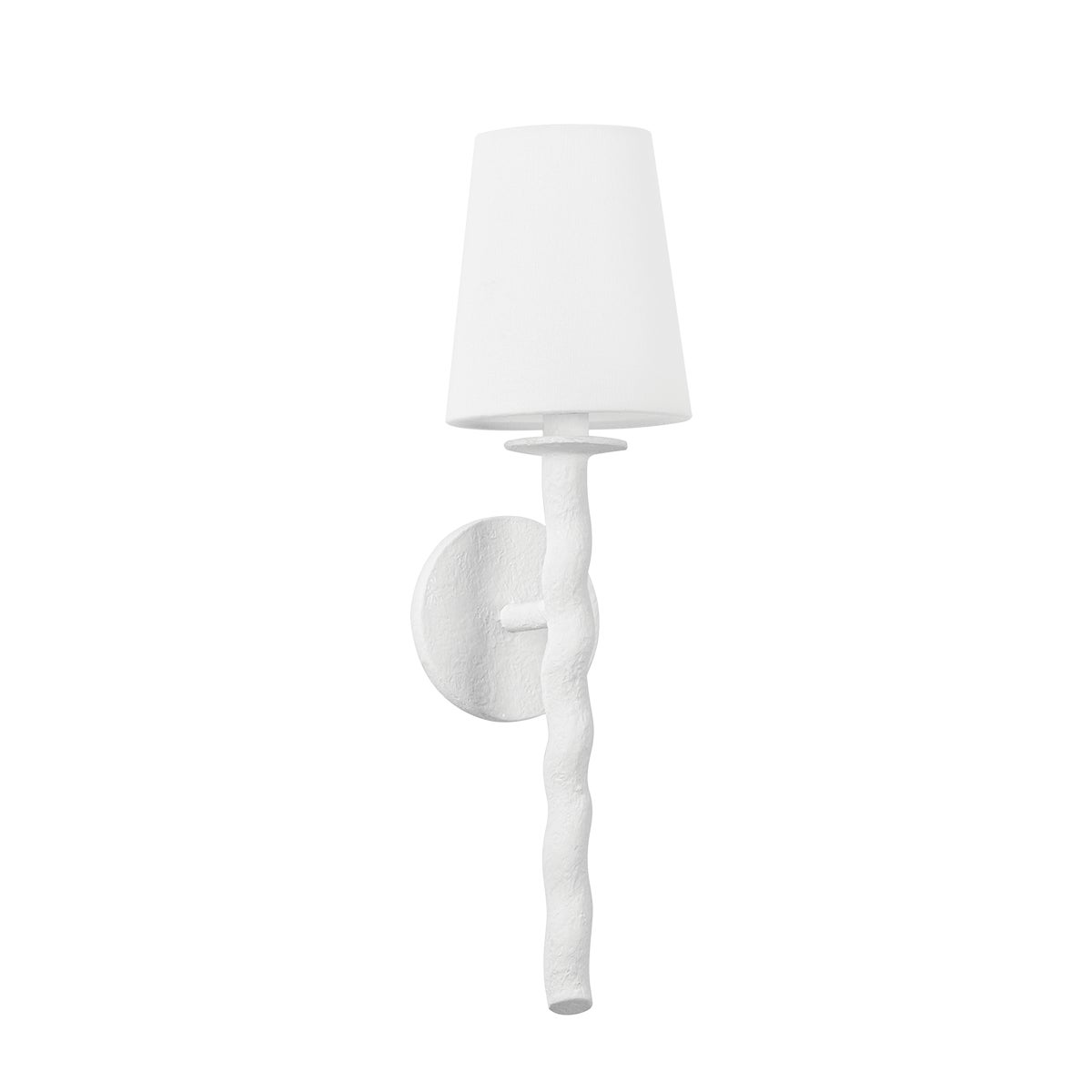 Troy Alvaro Wall Sconce Gesso White