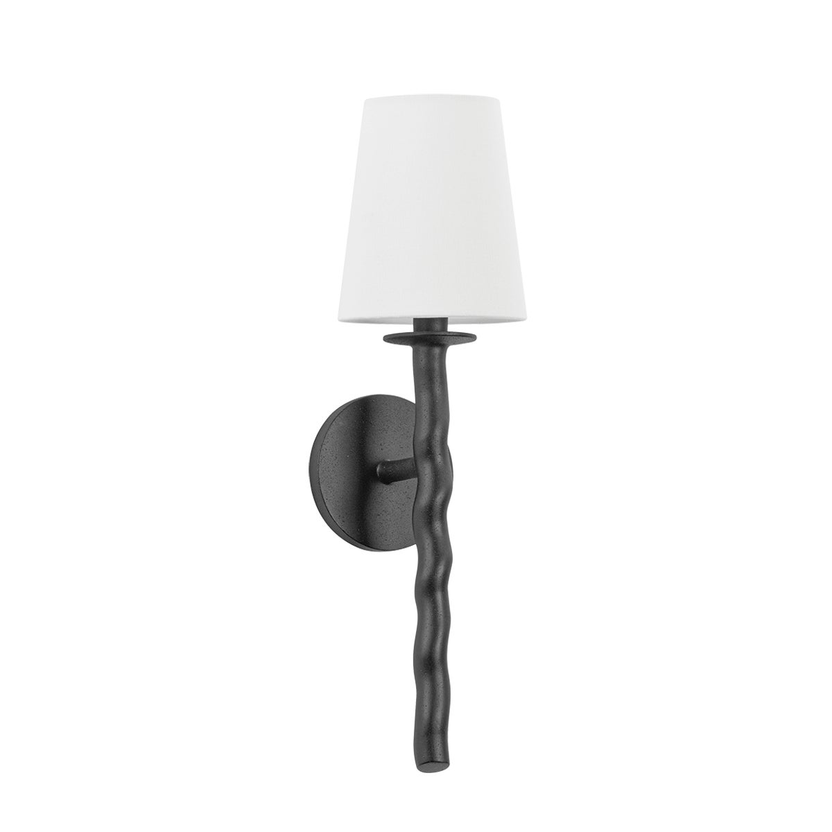 Troy Alvaro Wall Sconce Textured Black