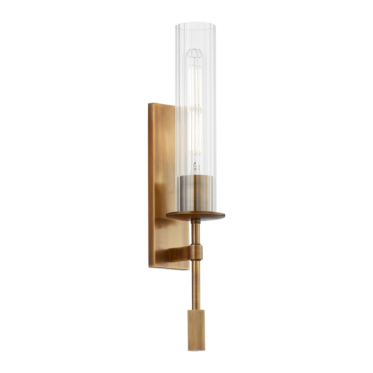 Troy Elton Wall Sconce Patina Brass