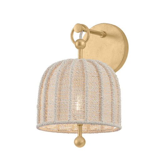 Troy Lonnie Wall Sconce Vintage Gold Leaf