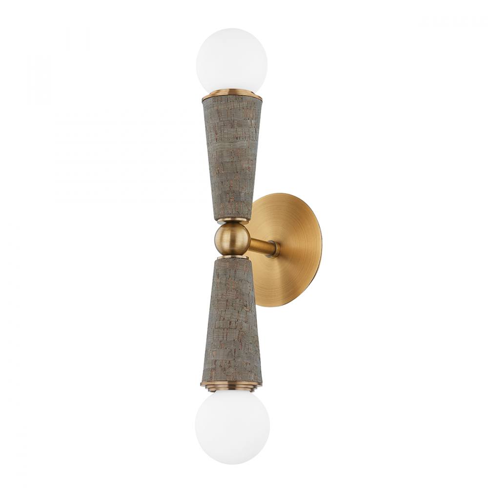 Troy Dax Wall Sconce Patina Brass