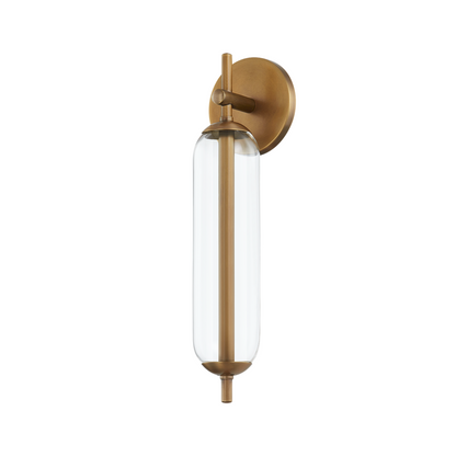 Troy Blaze Outdoor Wall Sconce Patina Brass