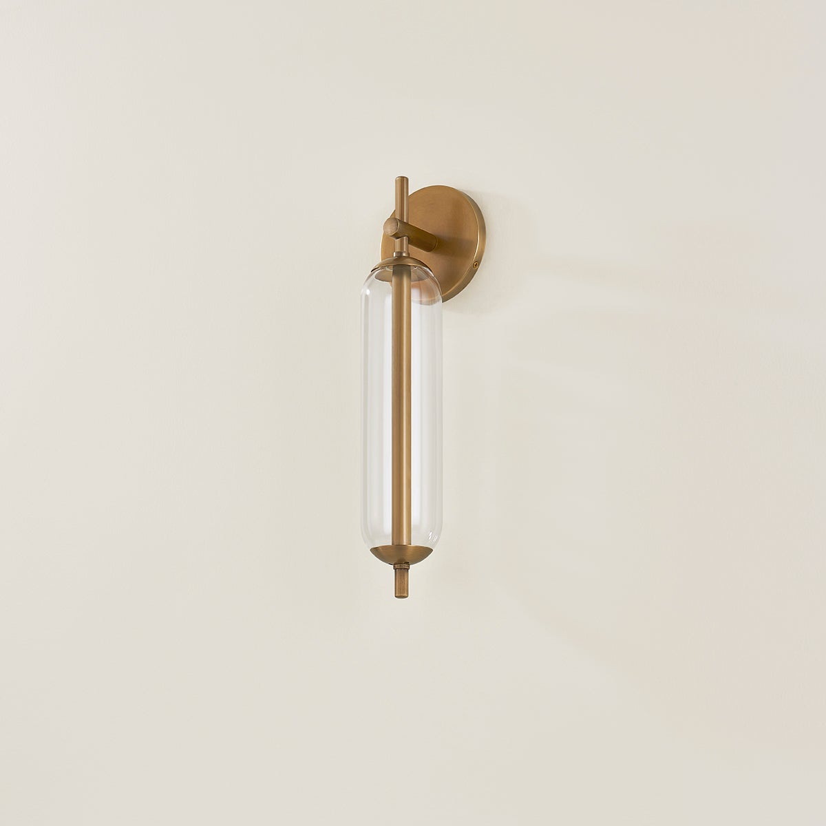 Troy Blaze Outdoor Wall Sconce Patina Brass Detail 1