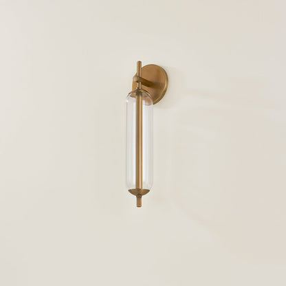 Troy Blaze Outdoor Wall Sconce Patina Brass Detail 1
