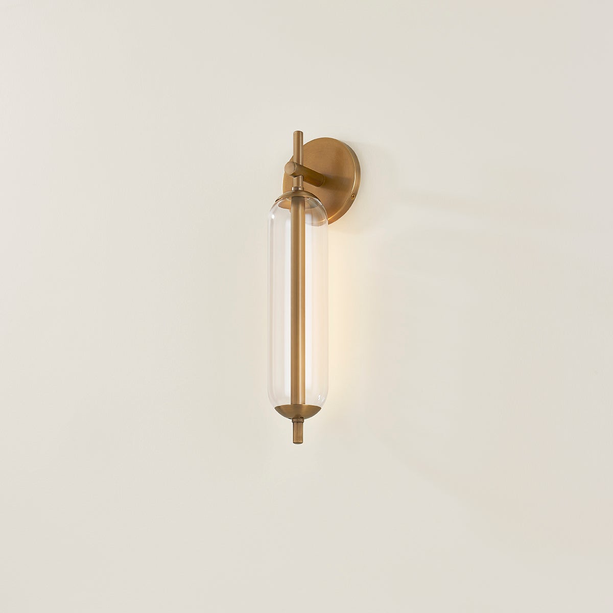 Troy Blaze Outdoor Wall Sconce Patina Brass Detail 2