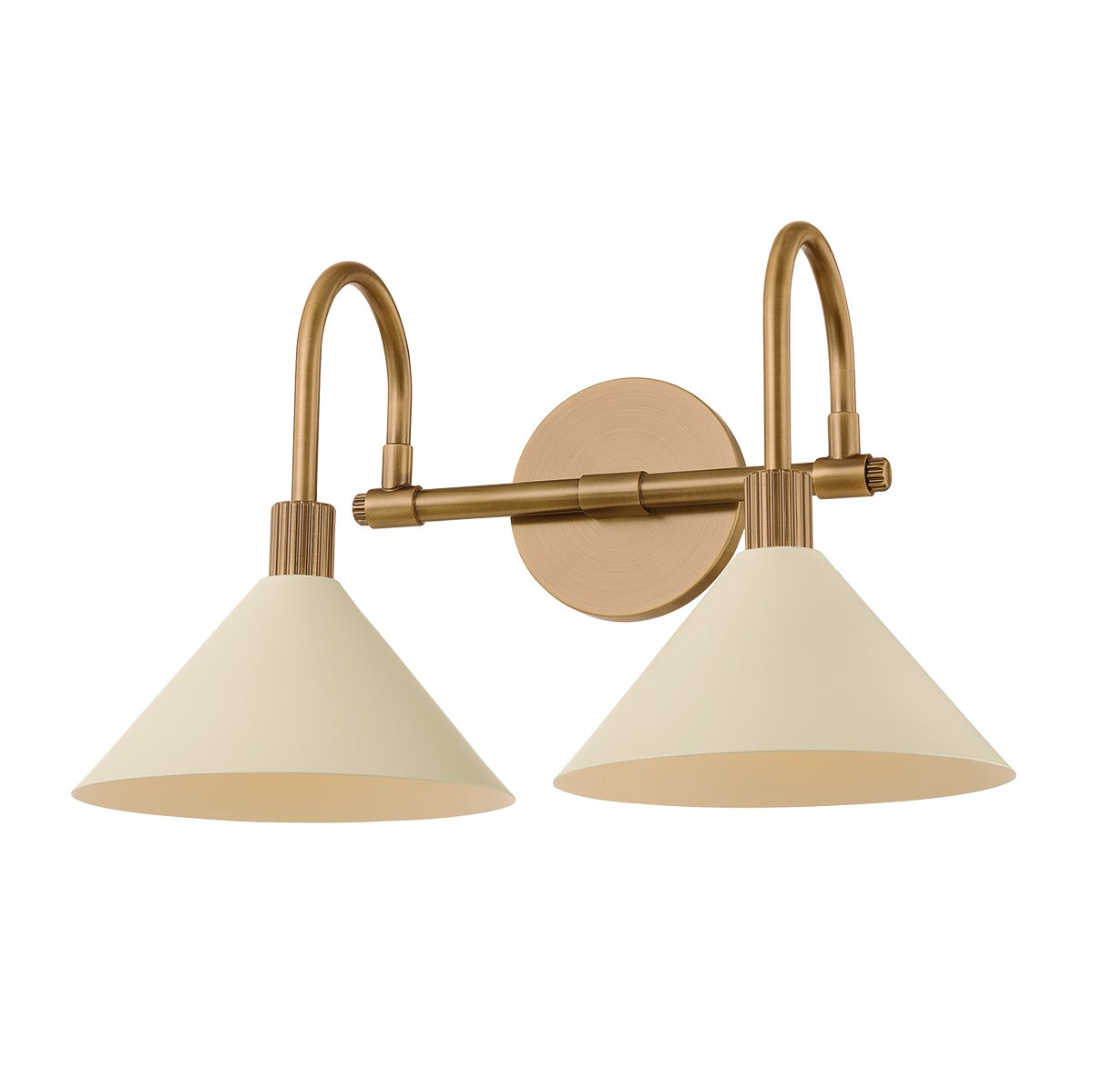 Troy Jovani Vanity Light Patina Brass / Soft Sand