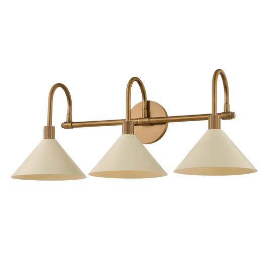 Troy Jovani Vanity Light Patina Brass / Soft Sand
