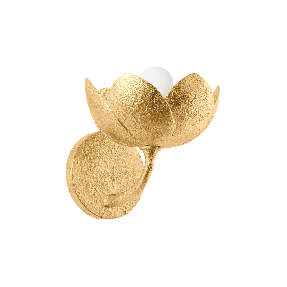 Troy Arcata Wall Sconce Vintage Gold Leaf