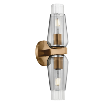 Troy Rex Outdoor Wall Sconce Patina Brass