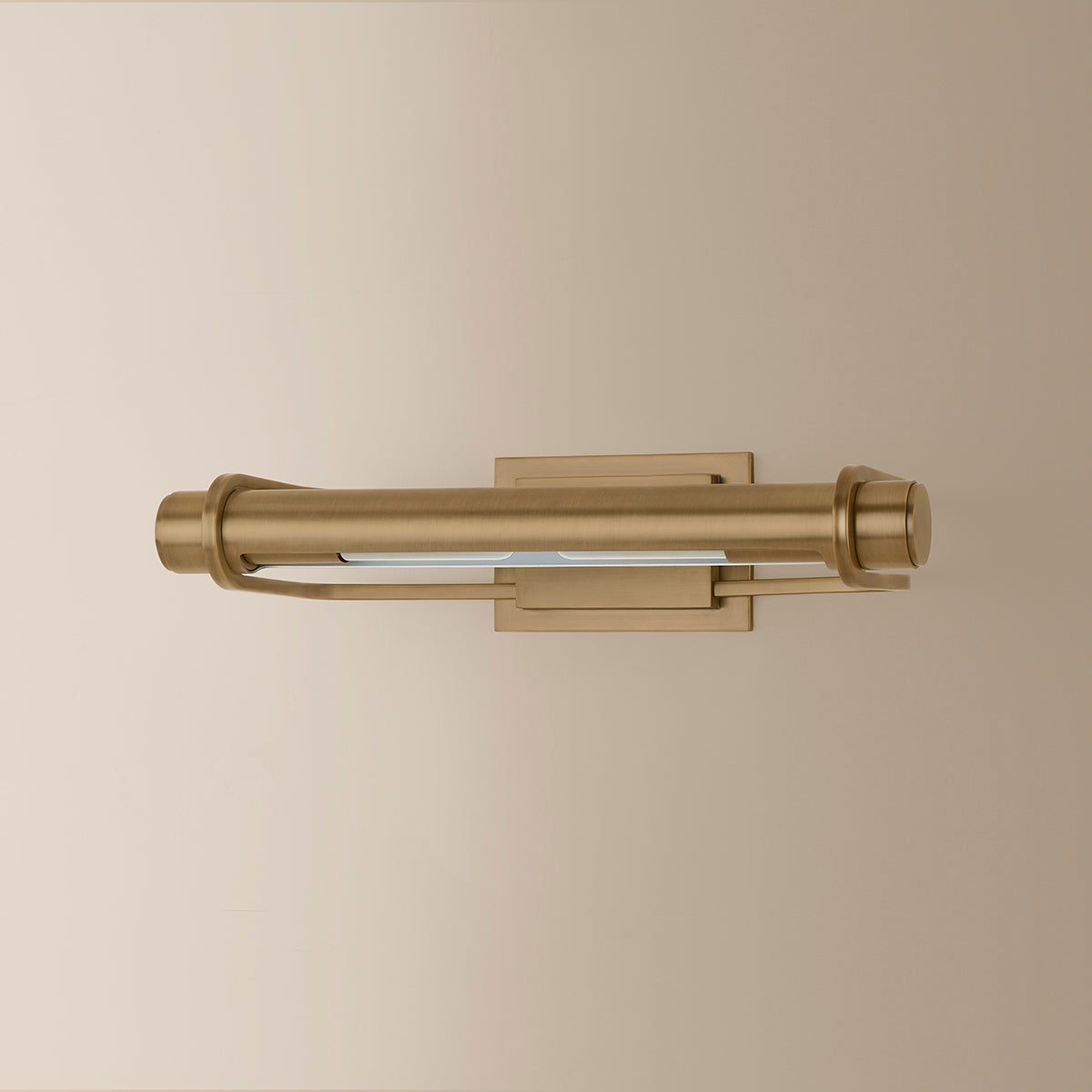 Troy Caspian Picture Light Patina Brass Detail 1