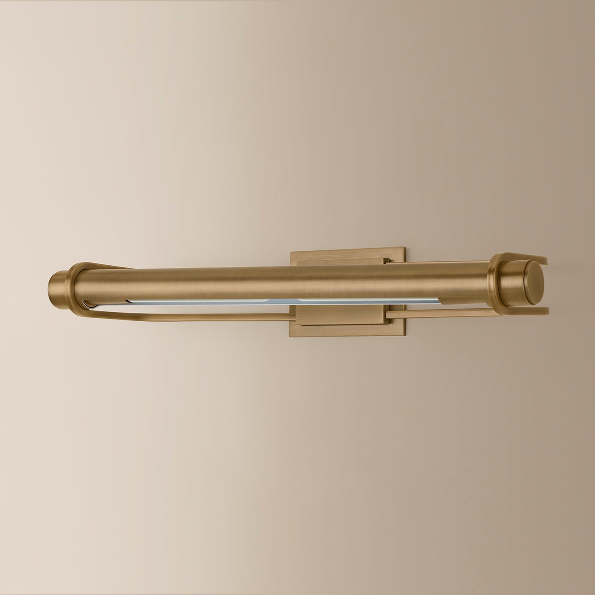 Troy Caspian Picture Light Patina Brass Detail 2