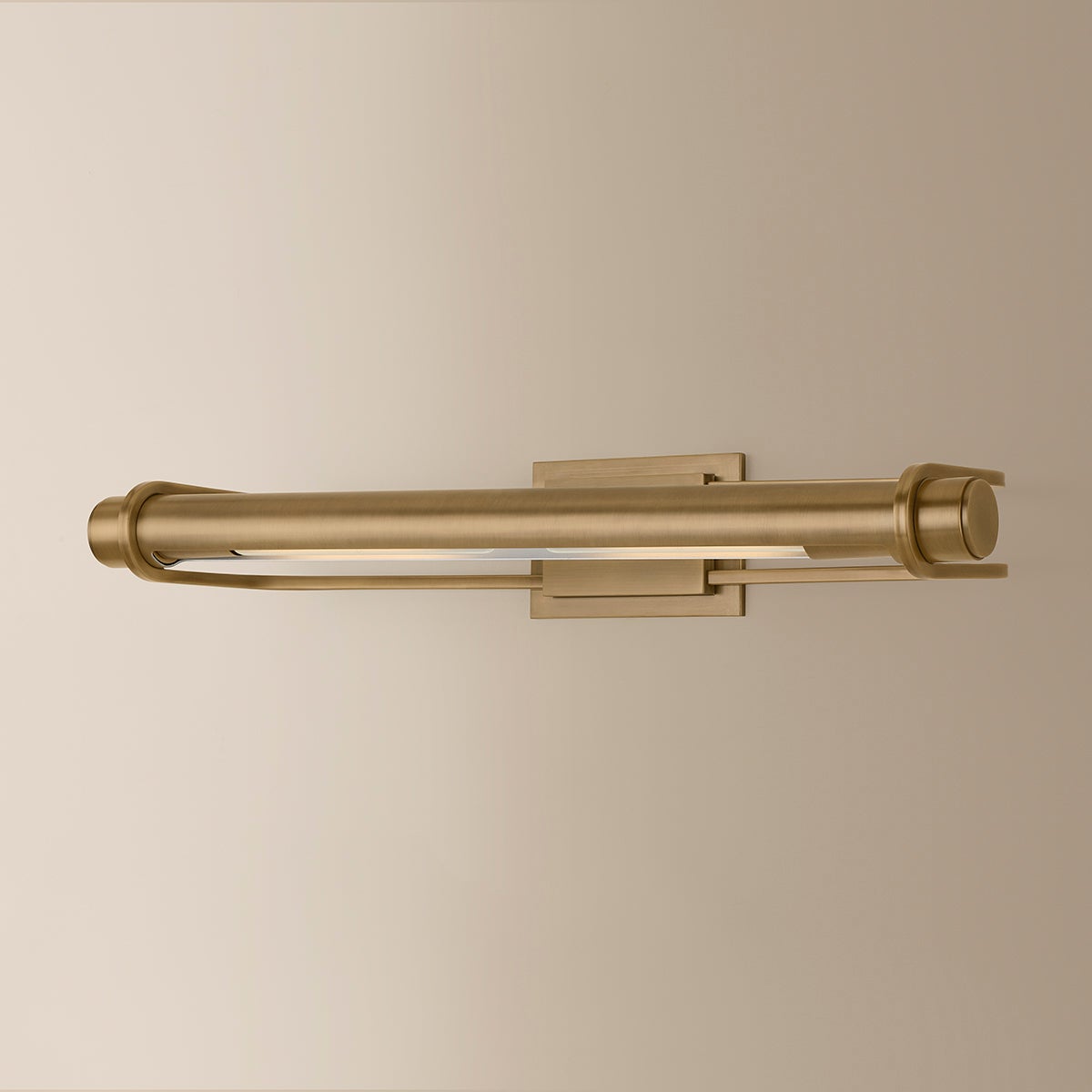 Troy Caspian Picture Light Patina Brass Detail 3