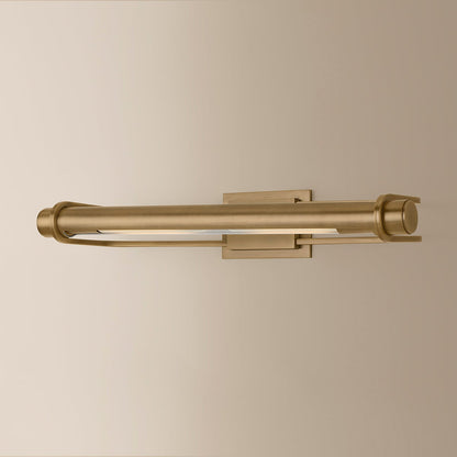 Troy Caspian Picture Light Patina Brass Detail 3