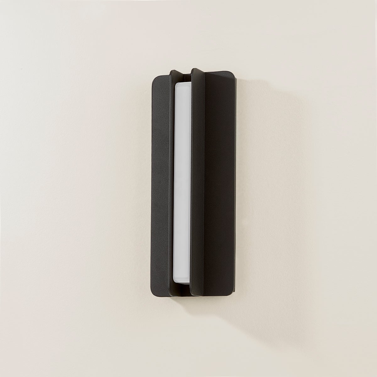 Troy Dune Outdoor Wall Sconce Textured Black Detail 1