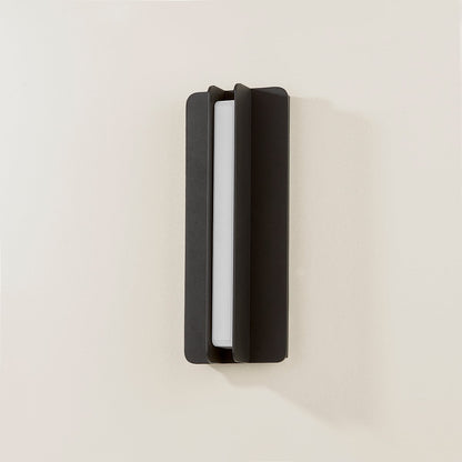 Troy Dune Outdoor Wall Sconce Textured Black Detail 1