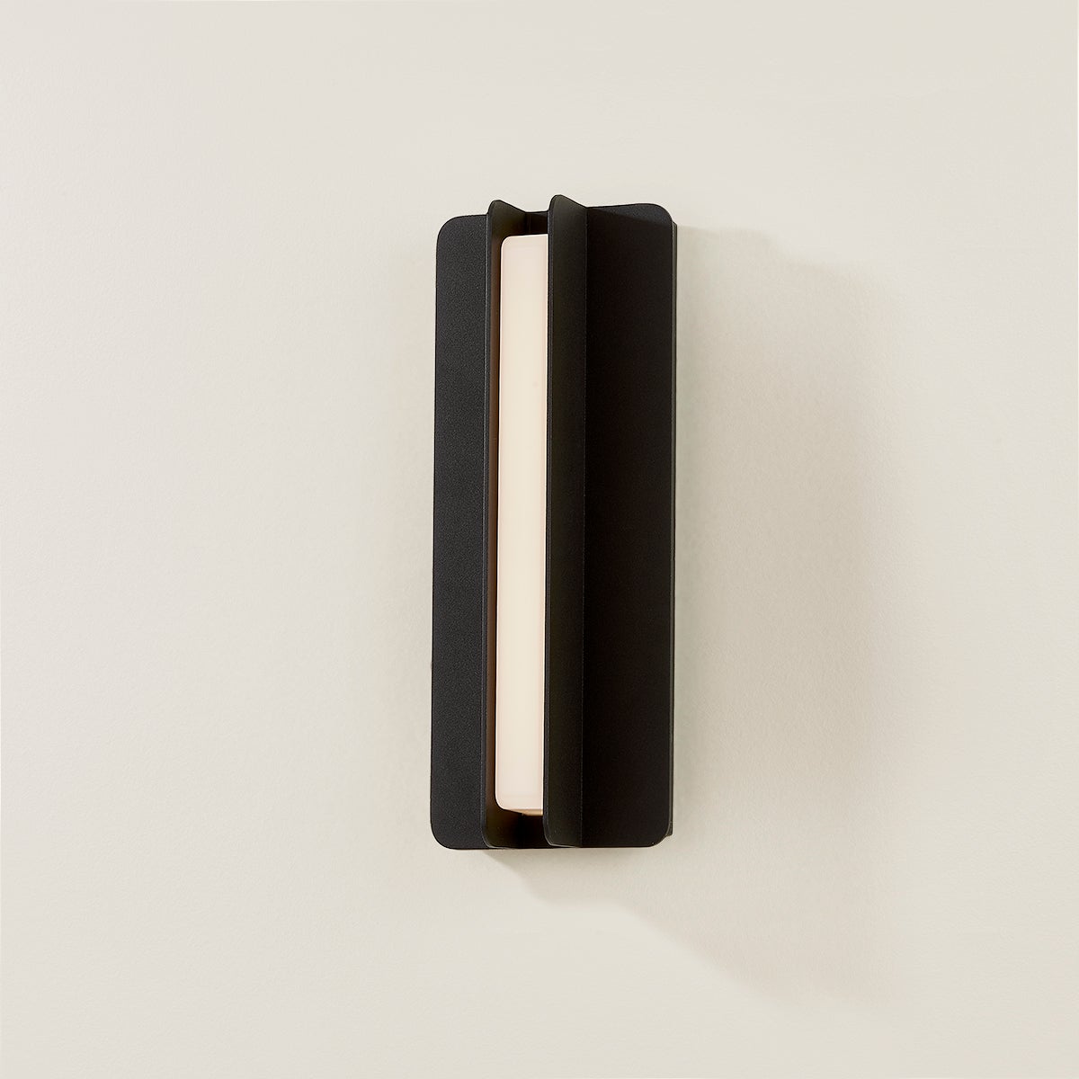 Troy Dune Outdoor Wall Sconce Textured Black Detail 2
