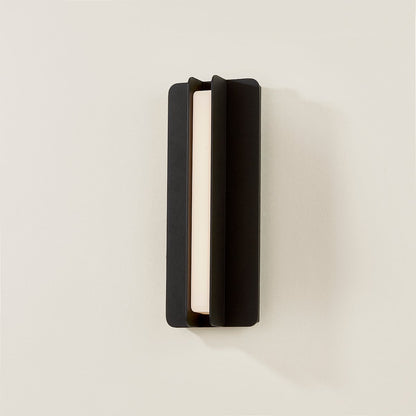 Troy Dune Outdoor Wall Sconce Textured Black Detail 2