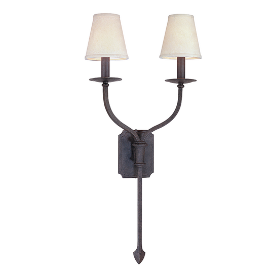 Troy La Brea Wall Sconce Textured Iron