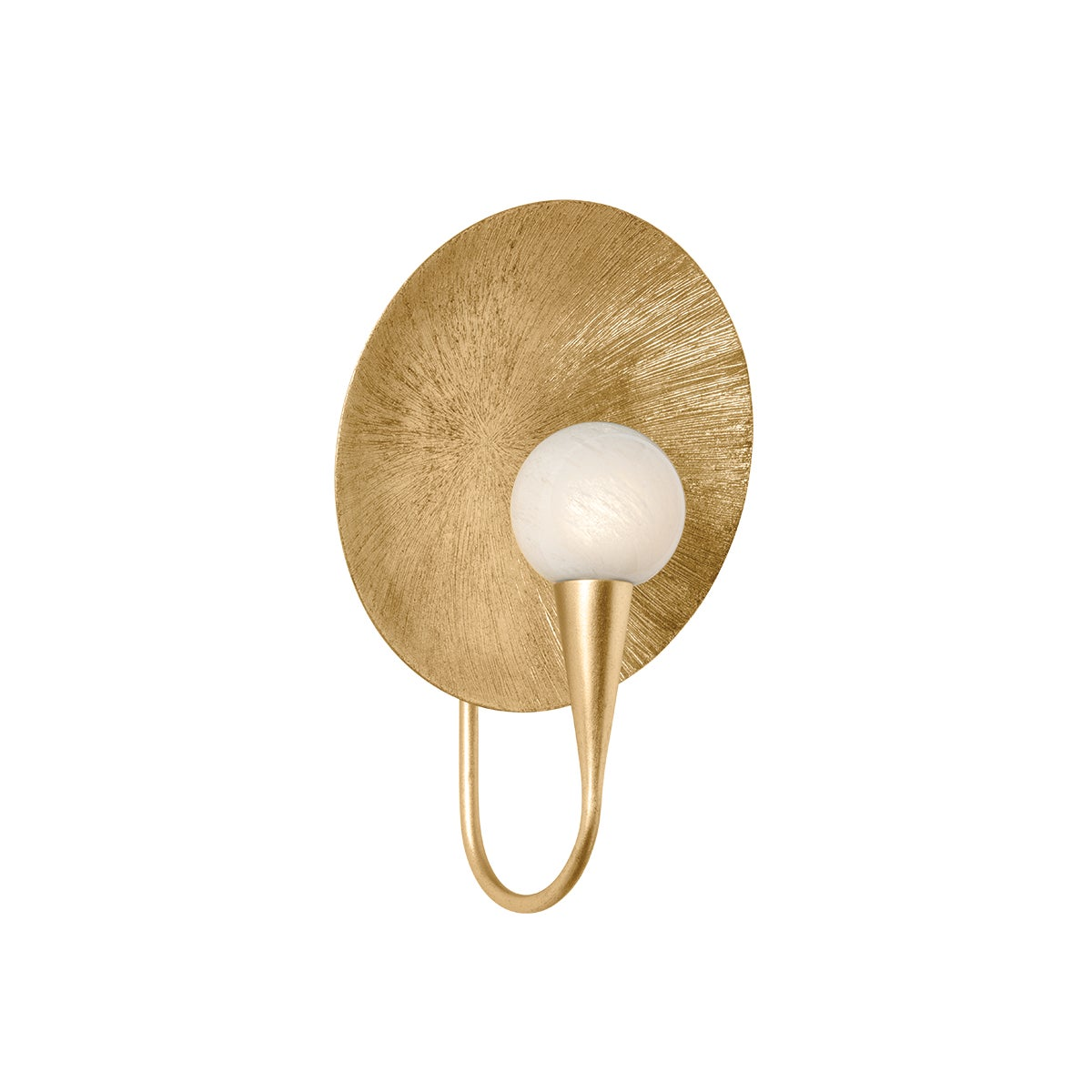 Troy Ahmad Wall Sconce Vintage Gold Leaf