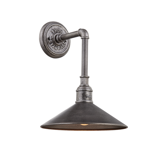 Troy Toledo Outdoor Wall Sconce Old Silver