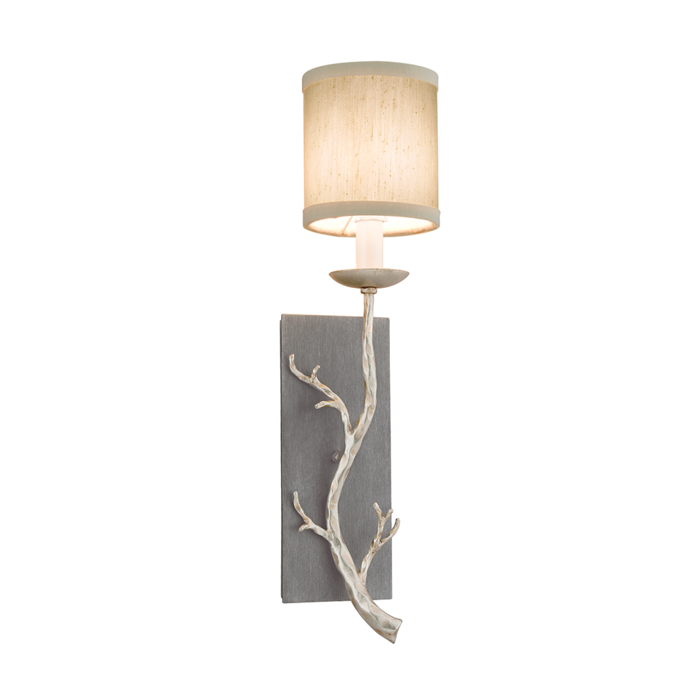 Troy Adirondack Wall Sconce Graphite / Warm Silver Leaf