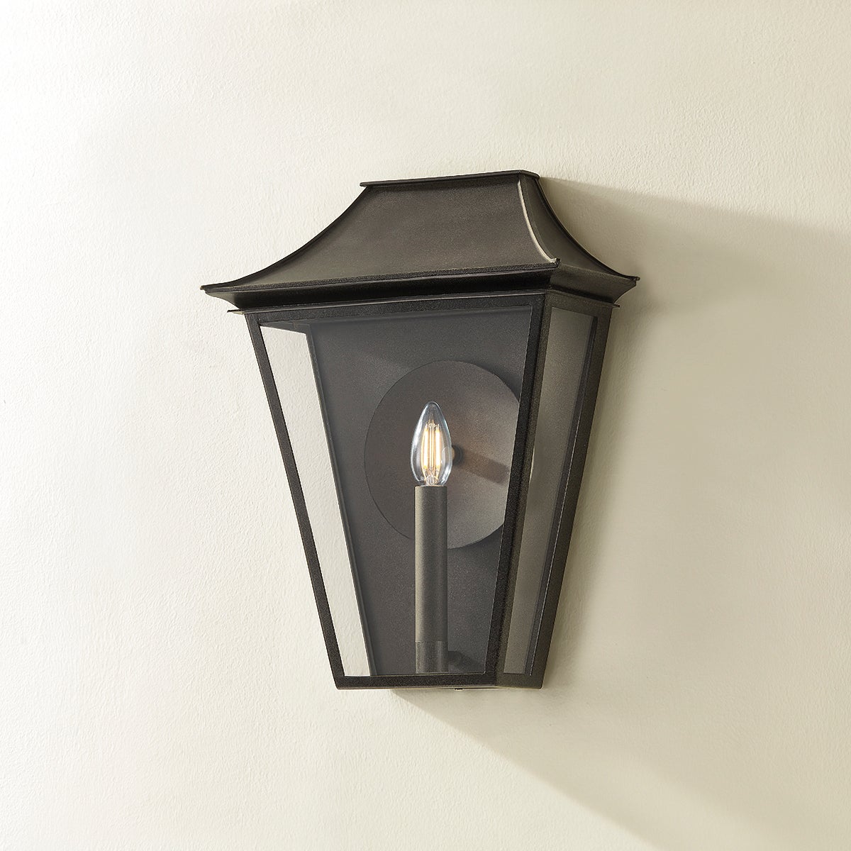Troy Tehama Outdoor Wall Sconce French Iron Detail 2